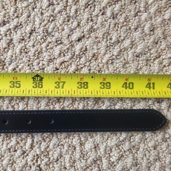 Loft black leather, gold studded, waist belt in size M/L NWT - Picture 6 of 9